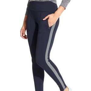 Athleta Leggings with reflective stripe